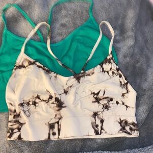 Set of 2 camisole bralettes, Size S.